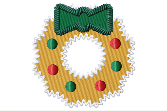 Christmas Wreath Gingerbread Cookies