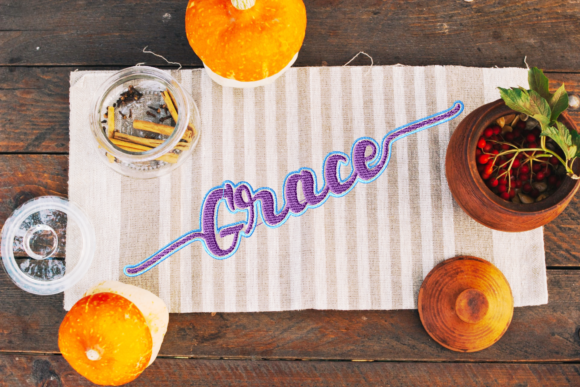 Grace Lettering Embroidery Design Review