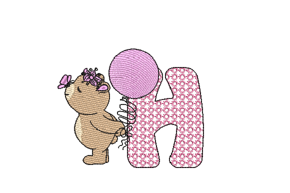 H Girl Teddy