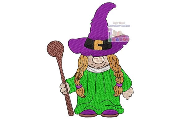 Halloween Girl Gnome Embroidery Review