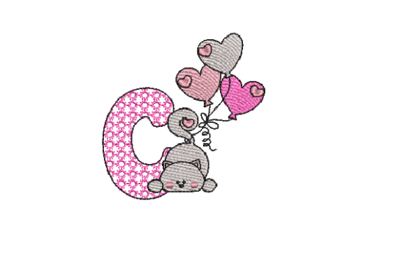 Letter C Cat Sketch
