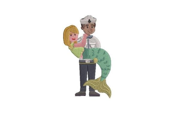 Mermaid Navy Sailor